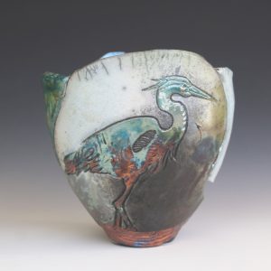 Heron Vase